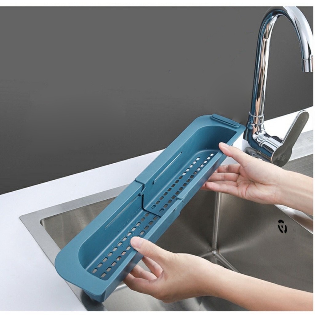 Rổ Gác Bồn Rửa Bát Gấp Gọn Đa Năng Lúa Mạch Tiện Dụng