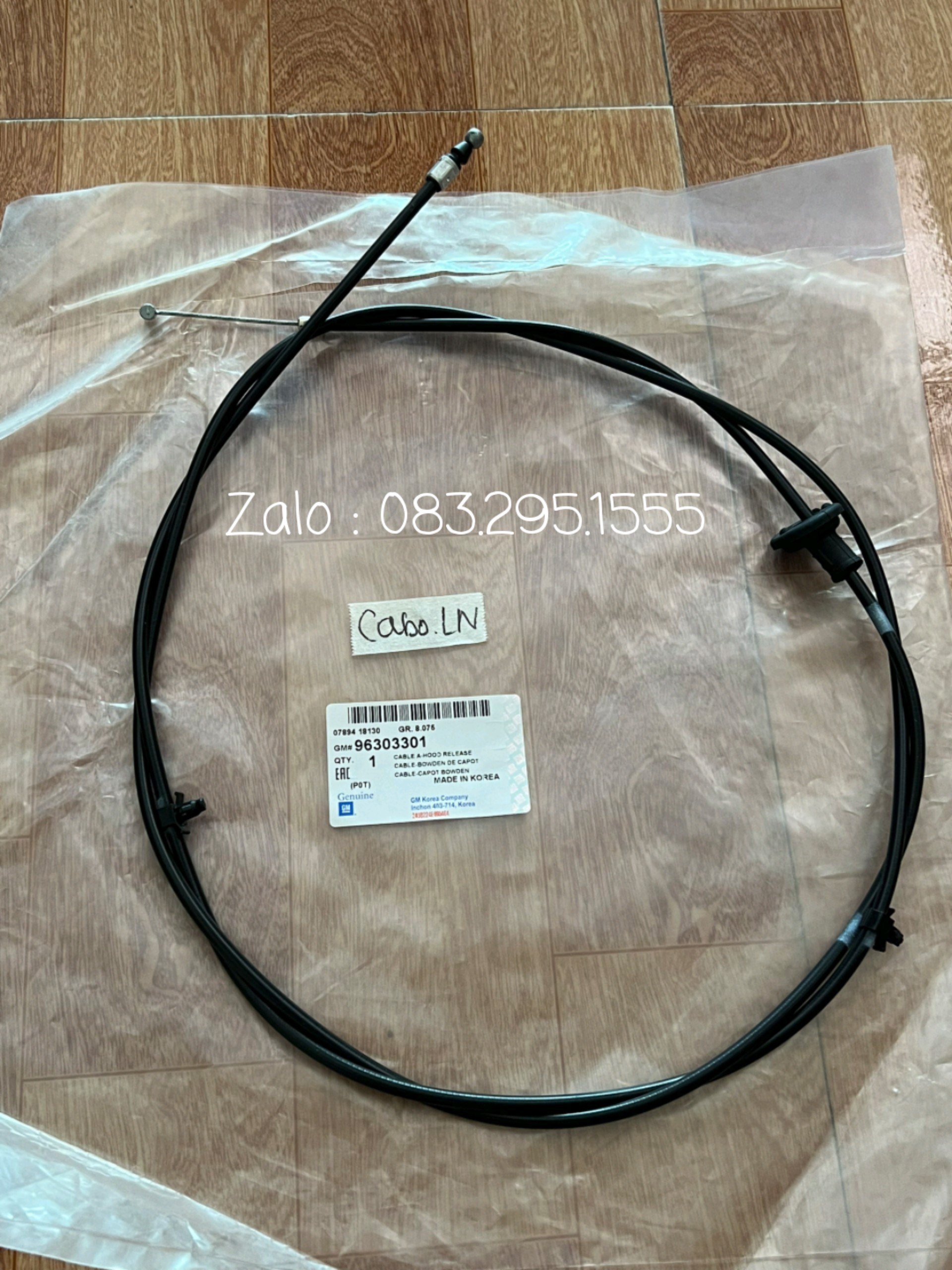 Dây mở nắp capo Lanos ( dây giật nắp ca bô , xịn, Lh 0832951555 )