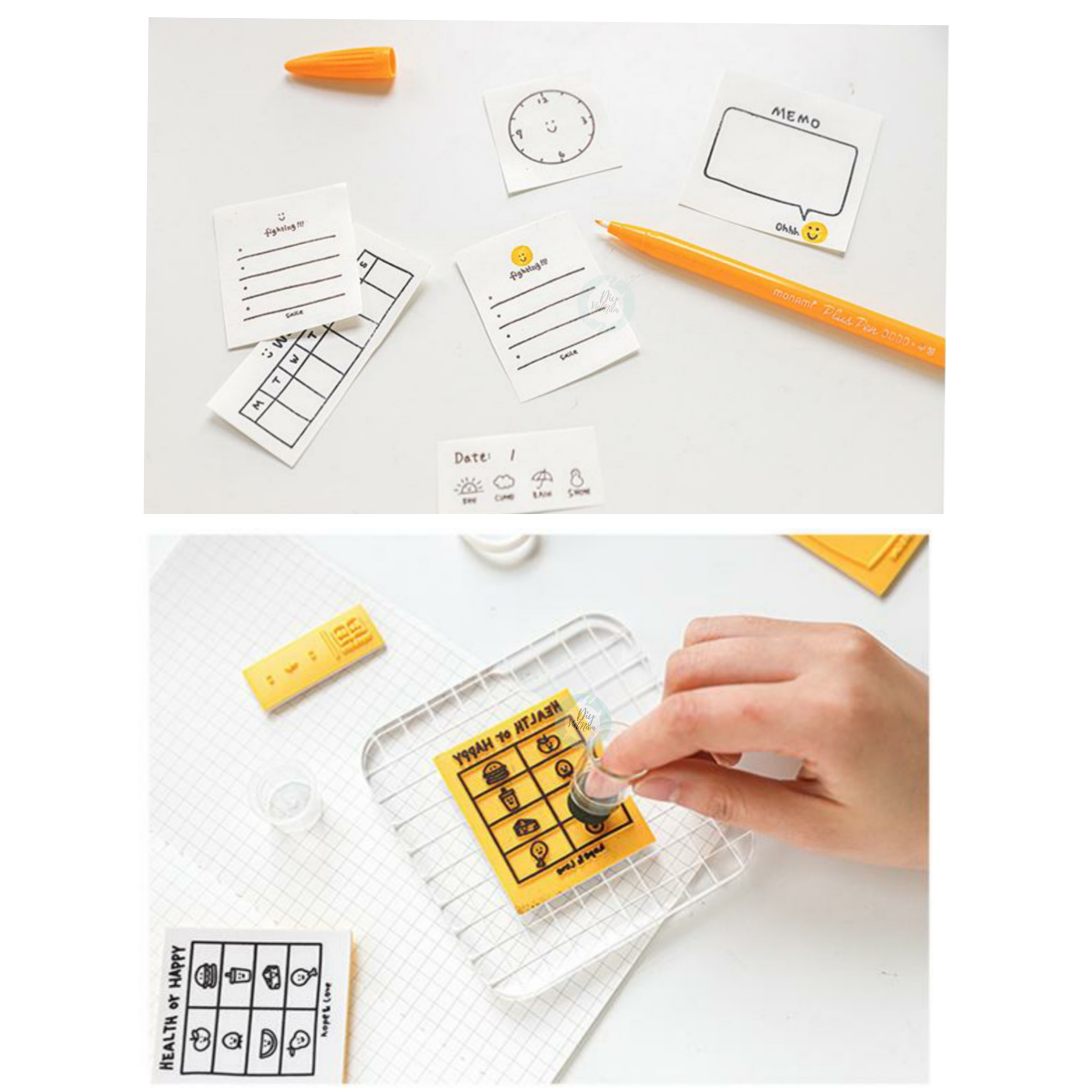 [HCM]BỘ STAMP DẺO KẾ HOẠCH