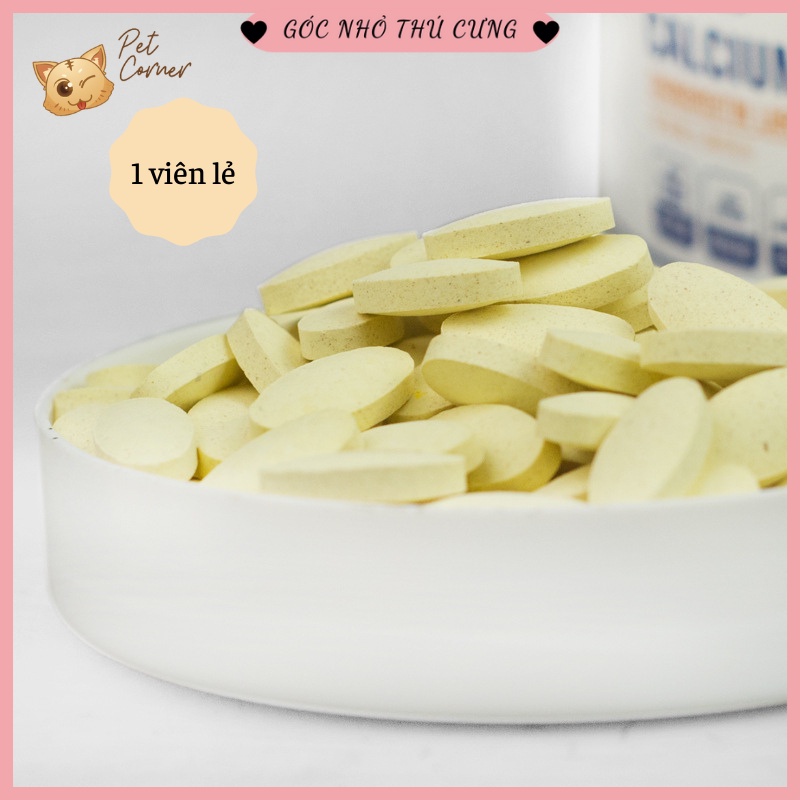 [1 viên] Viên nén Canxi cho chó mèo Borammy
