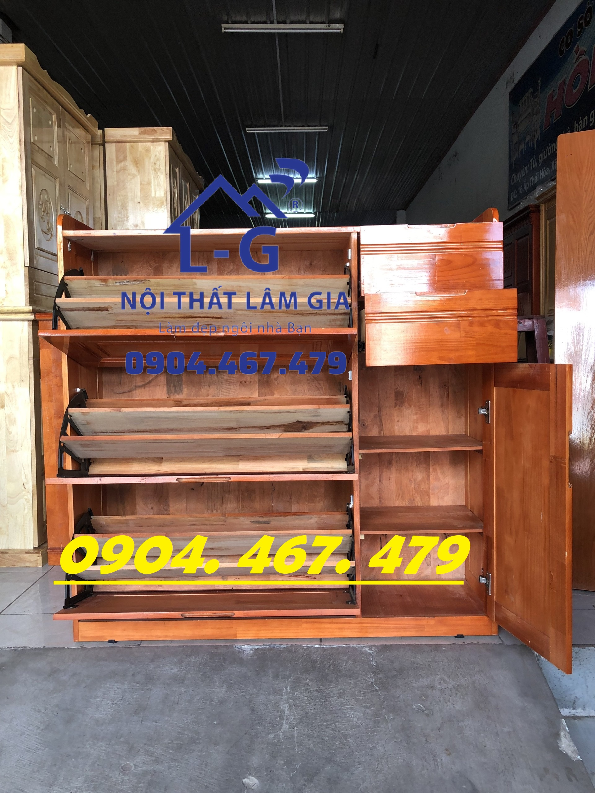 TỦ GIÀY DÉP THÔNG MINH -TỦ ĐỰNG GIÀY GỖ THÔNG