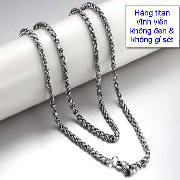 Titanium male pendant style eyelets style twisted pole bloodshot multi size-commitment 1 Đổi 1 if hoen Rust