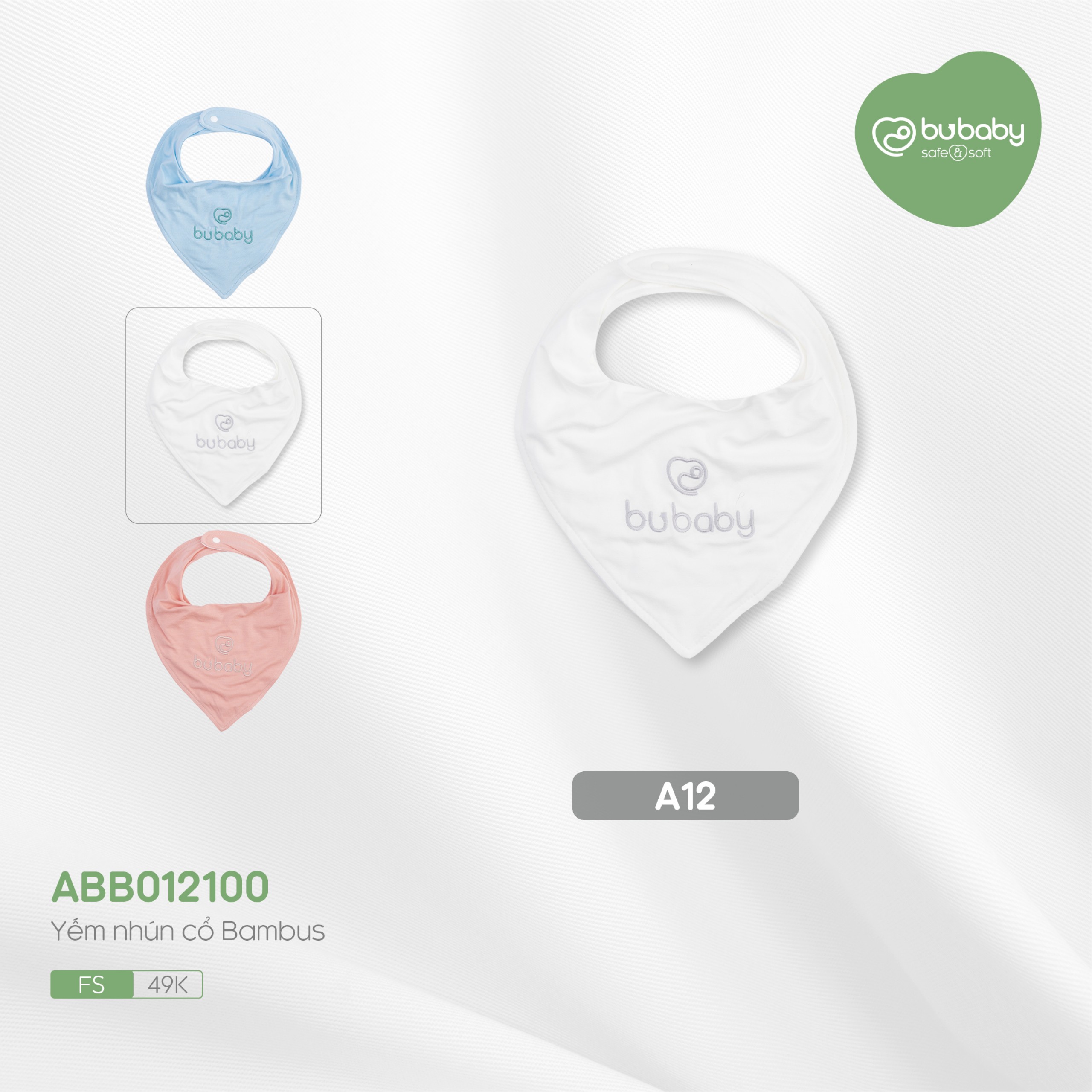 Yếm sợi tre Bu baby Bambus