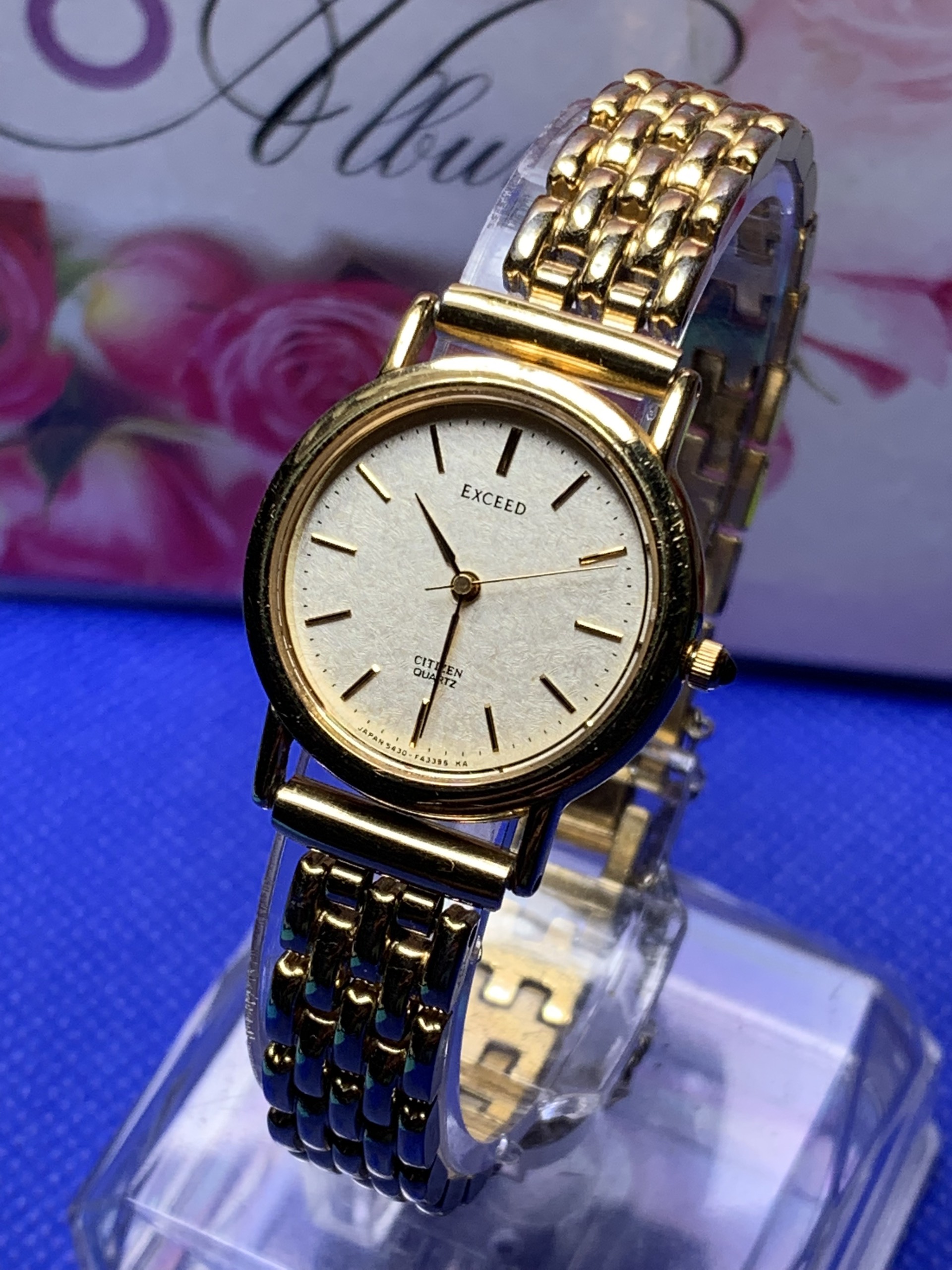 Đồng hồ nữ Citizen Exced bọc vàng size 25