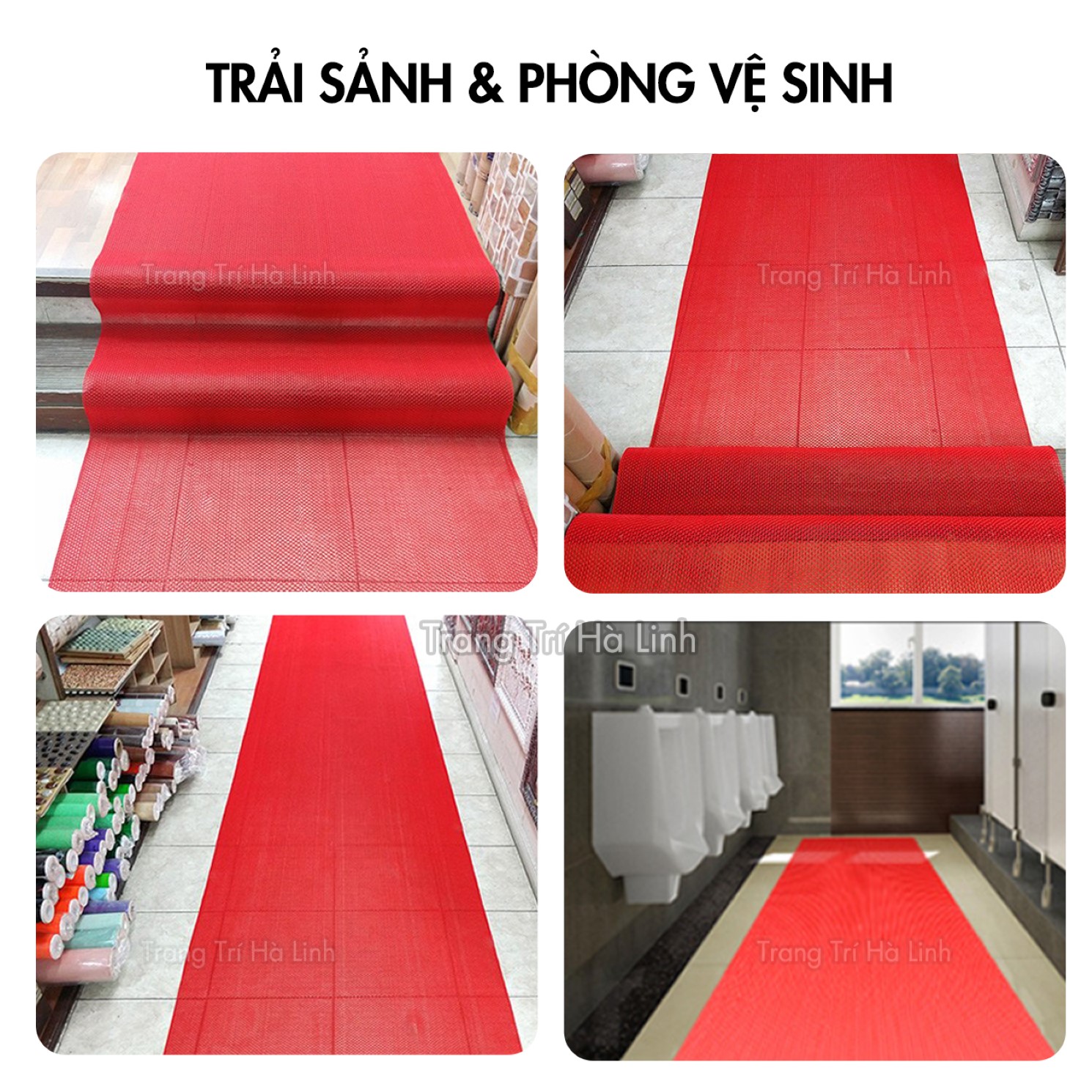 Thảm nhựa chống trơn nhà tắm khổ 90cm nhiều màu