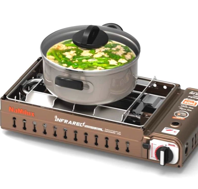 [HCM]BẾP NƯỚNG GA MINI NAMILUX GM2120PS(HAI CHỨC NĂNG NƯỚNG & NẤU)