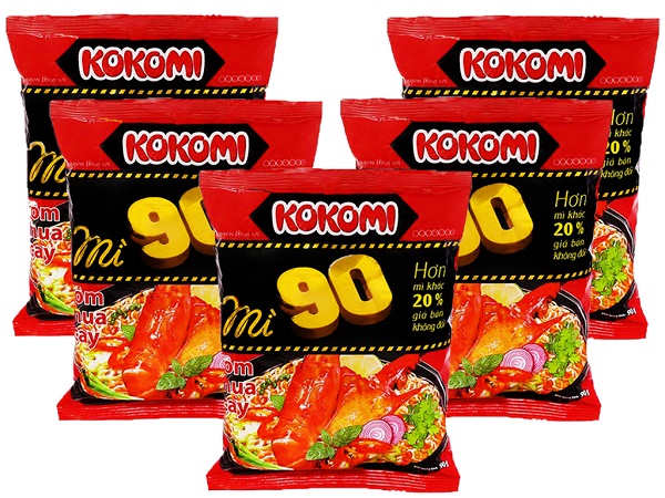Mì tôm chua cay Kokomi thùng 30 gói (90g/gói)