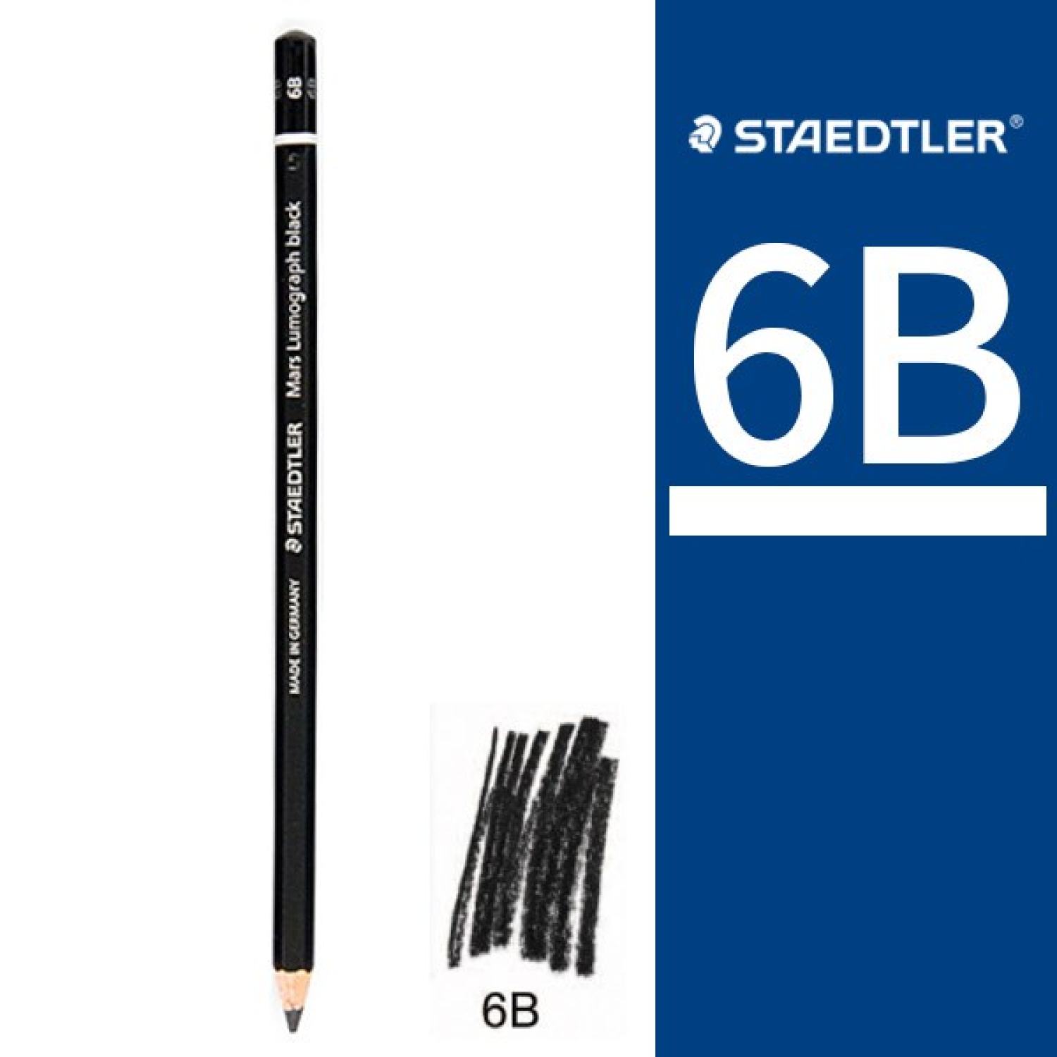 Bút chì đen staedtler mars lumograph 100b black thuần carbon graphite