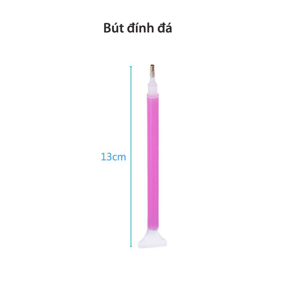 Bộ Dụng Cụ Hỗ Trợ Làm Tranh Đính Đá Cao Cấp (Khay Keo Sáp Nến Bút Chấm Đá)