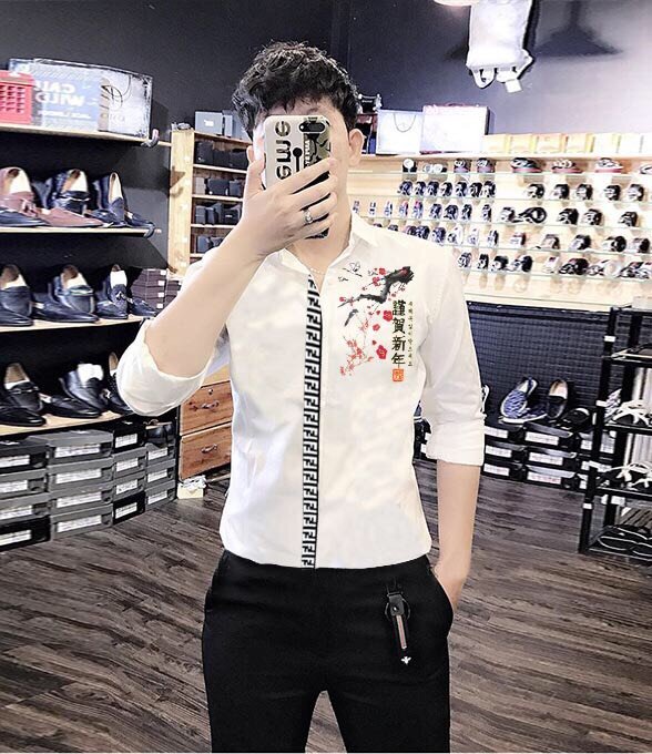 [HCM]ÁO SOMI LỤA họa tiết hoa đào sắc xuân HÃY TRAO CHO ANH SIÊU HOT BB0090