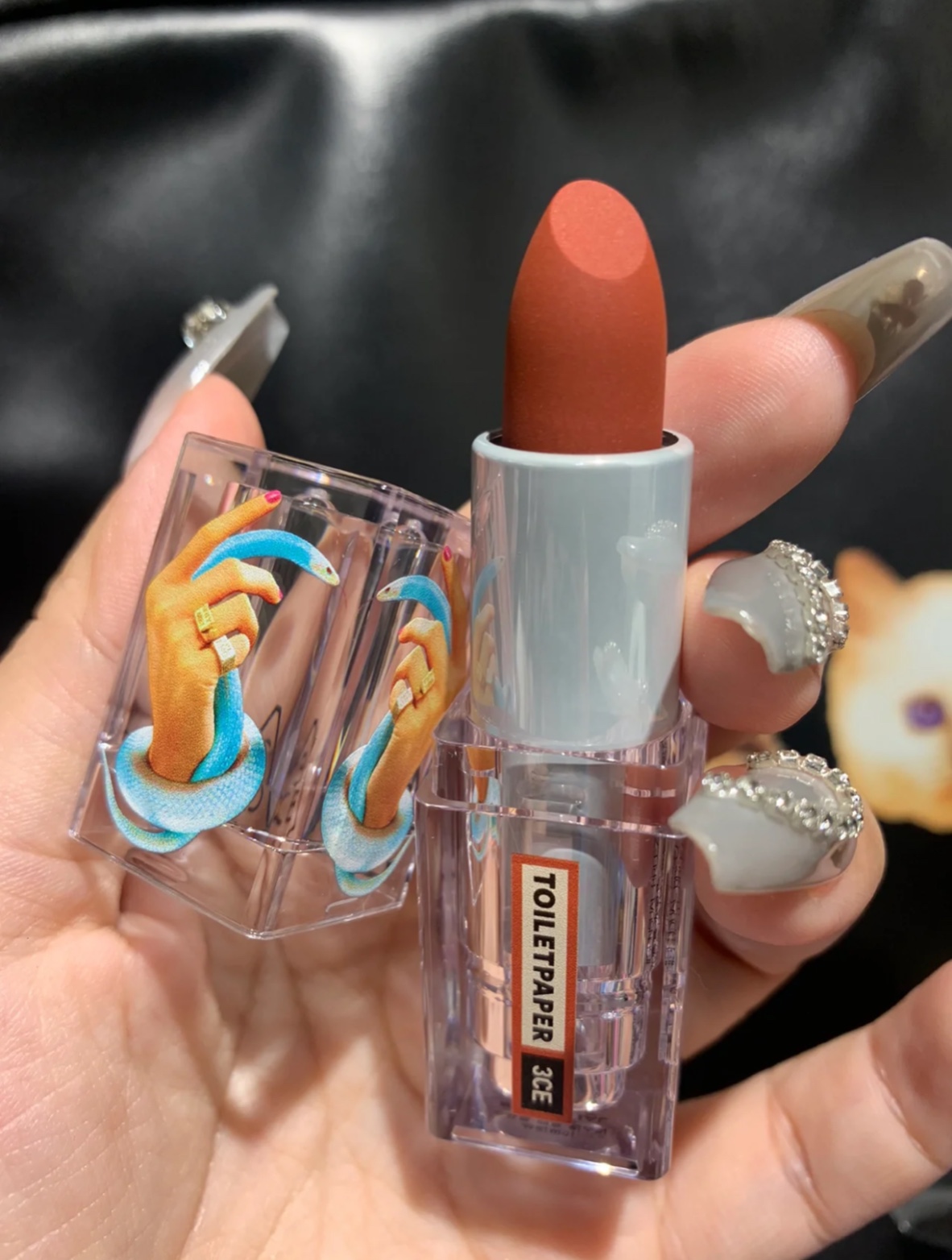 [3CE X Toiletpaper] Son Thỏi 3CE Soft Matte Lipstick (Sensual Breeze - Azure Pink - Cold Space)