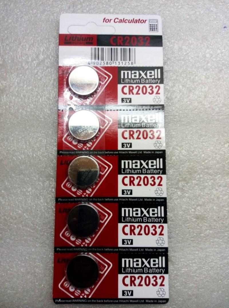 [HCM]VỈ 5 PIN CMOS CR2032 3V MAXELL VIÊN TRÒN