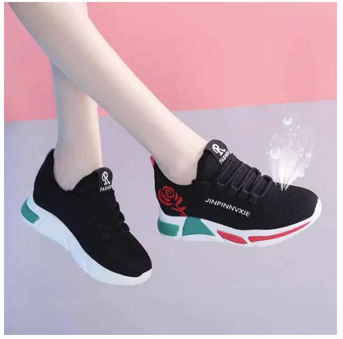 [HCM]Giày thể thao sneaker nữ HOA HỒNG