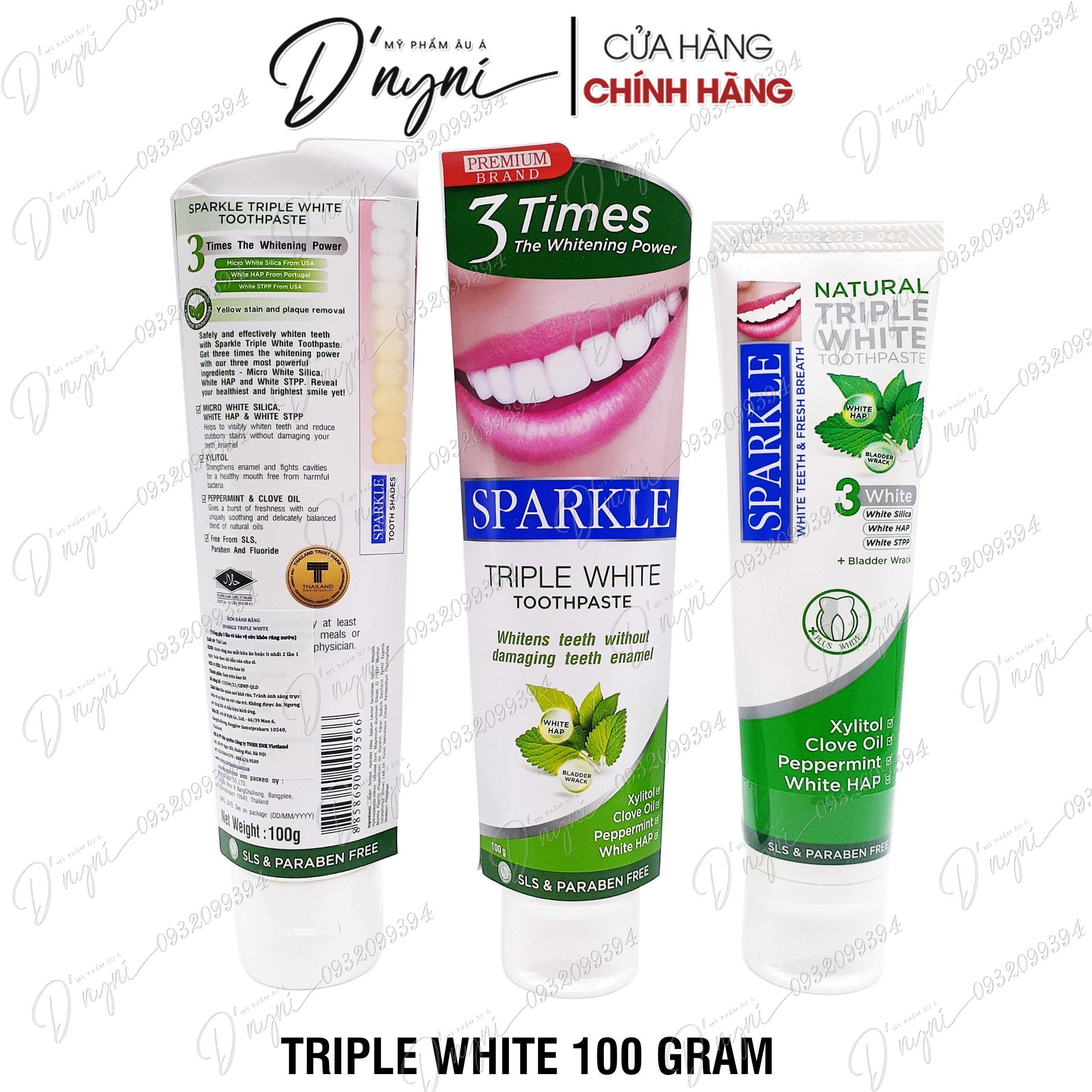 Thailand sparkle 100g toothpaste super white teeth