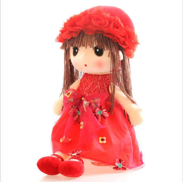 Búp bê nhồi bông váy hoa - cao 45cm
