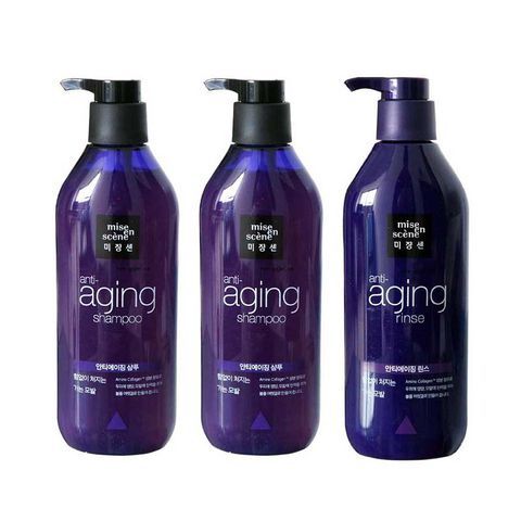 Dầu gội xả 𝐌𝐈𝐒𝐄 𝐄𝐍 𝐒𝐂𝐄𝐍𝐄 Hàn Quốc - set cặp 2 chai tím