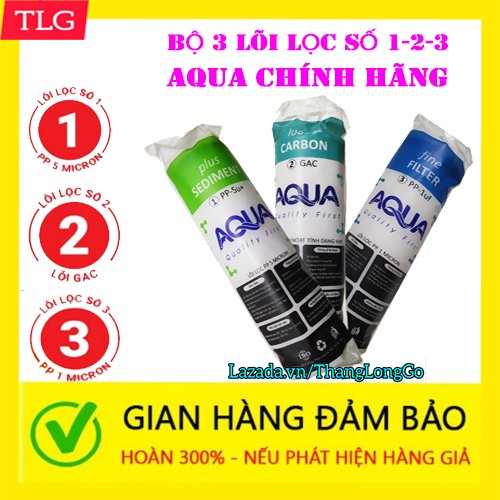 COMBO 5 LÕI LỌC NƯỚC AQUA - THAY CHO 9 THÁNG