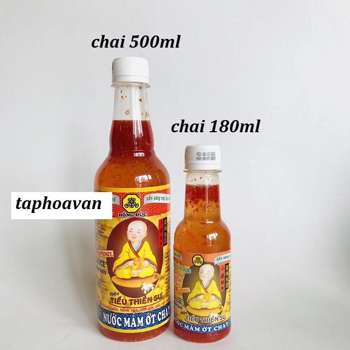Nước mắm ớt chay Tiểu Thiền Sư chai 180ml