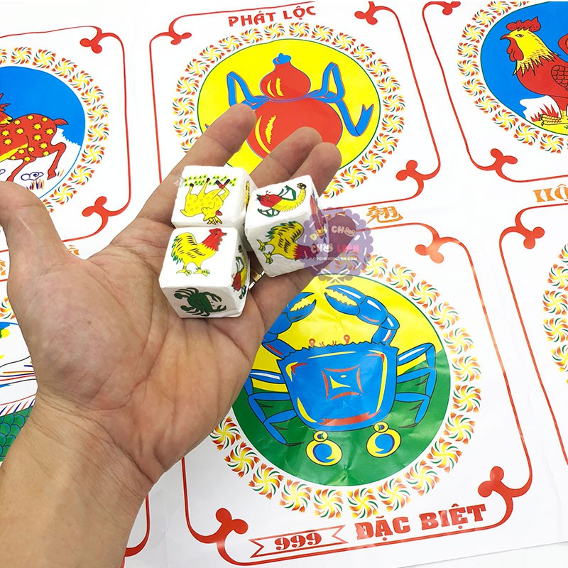 Bộ đồ chơi lắc bầu cua vui nhộn dịp lễ, tết