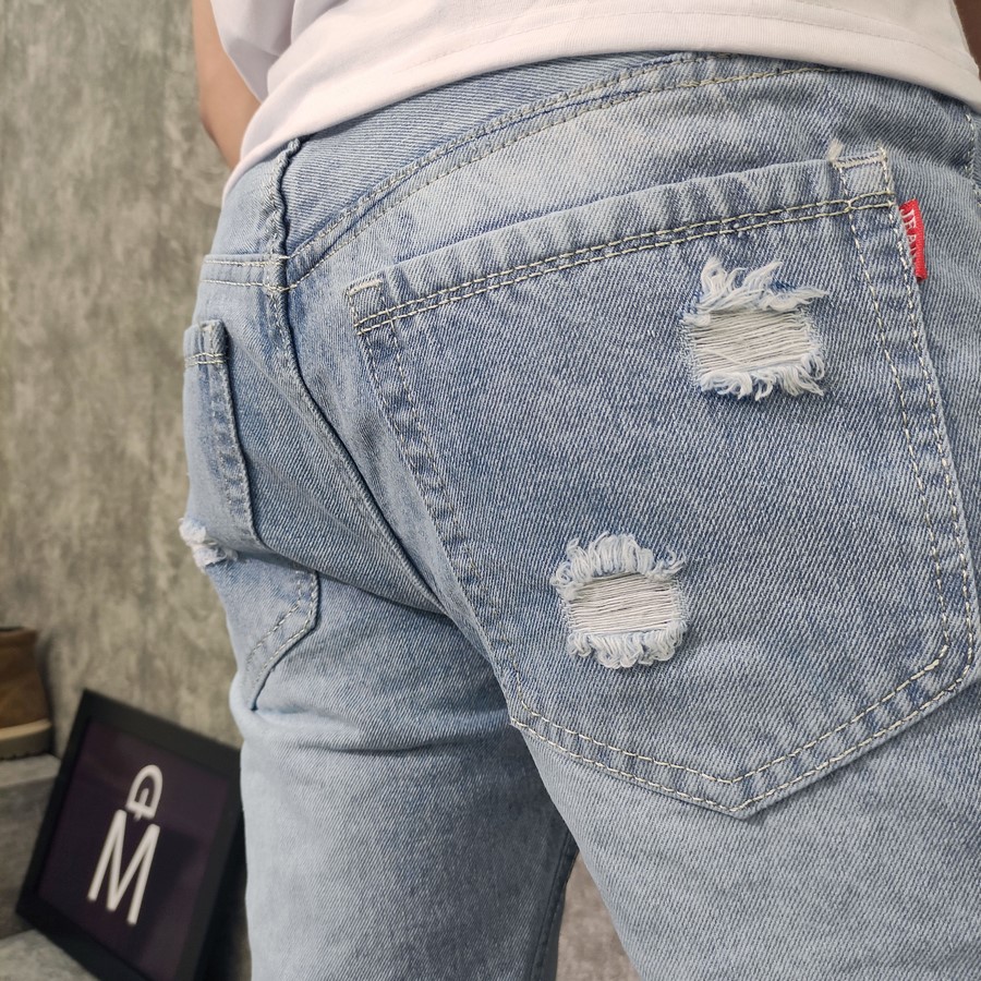 Quần Short Jeans Nam Q416 Xám Đậm