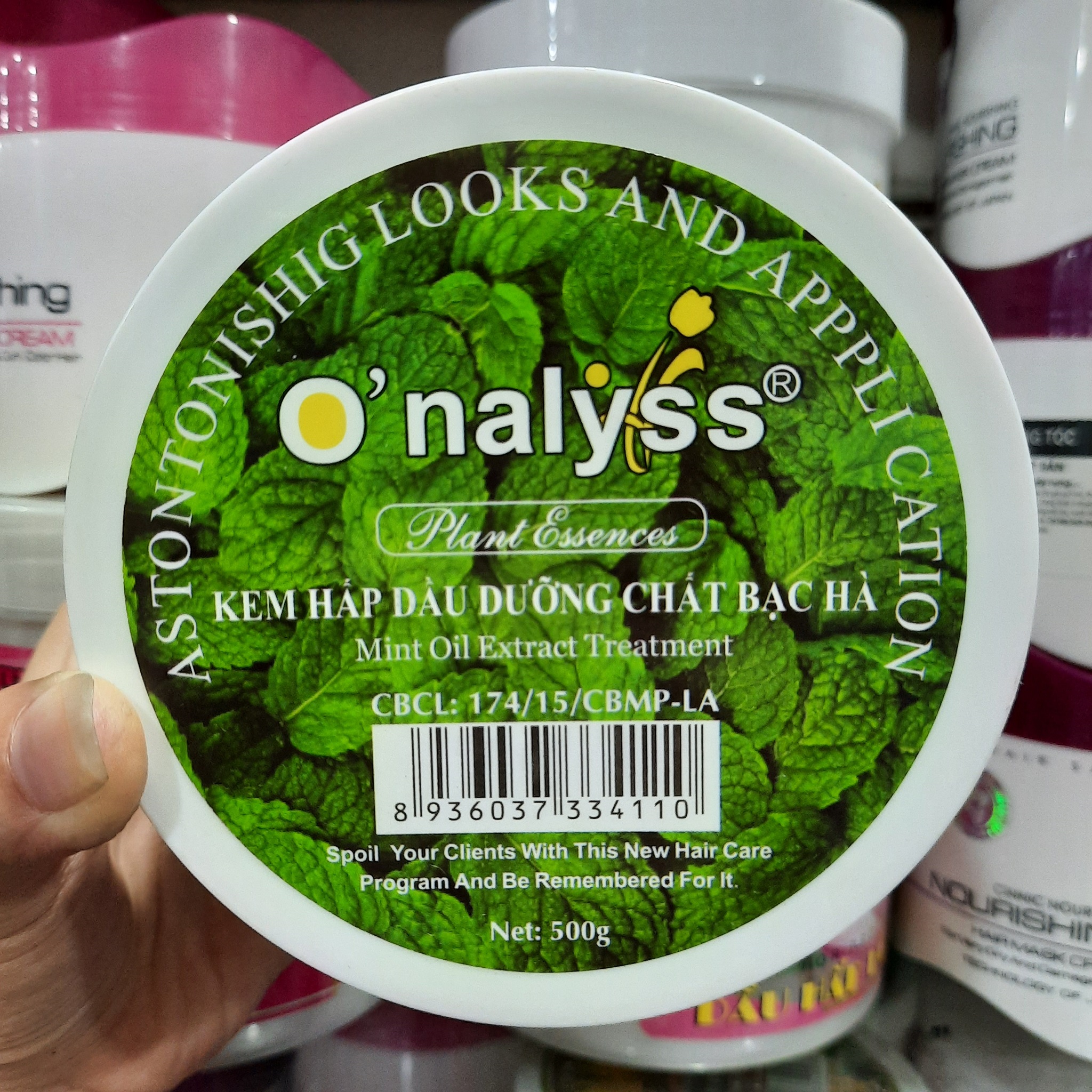 Kem hấp dầu dưỡng chất bạc hà O’nalyss 500g