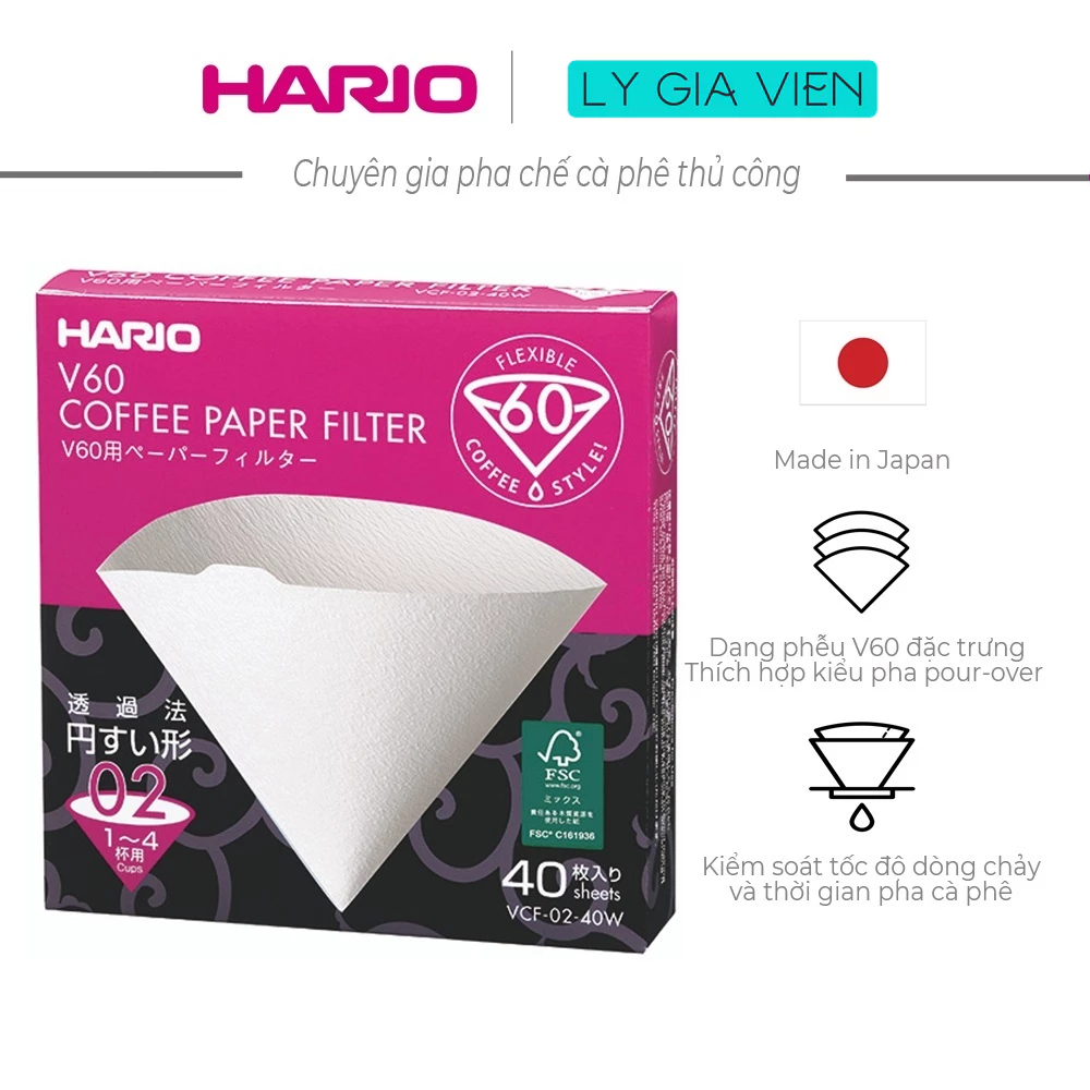 Hario V60 Coffee Paper Filter