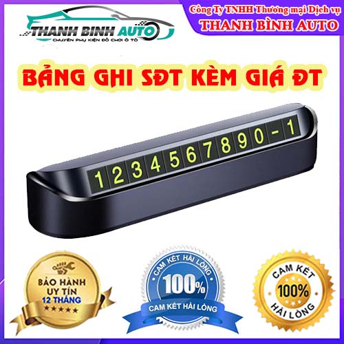 Bảng Ghi Số Điện Thoại Gắn Taplo Xe Hơi Tiện Lợi - Thanh Bình Auto