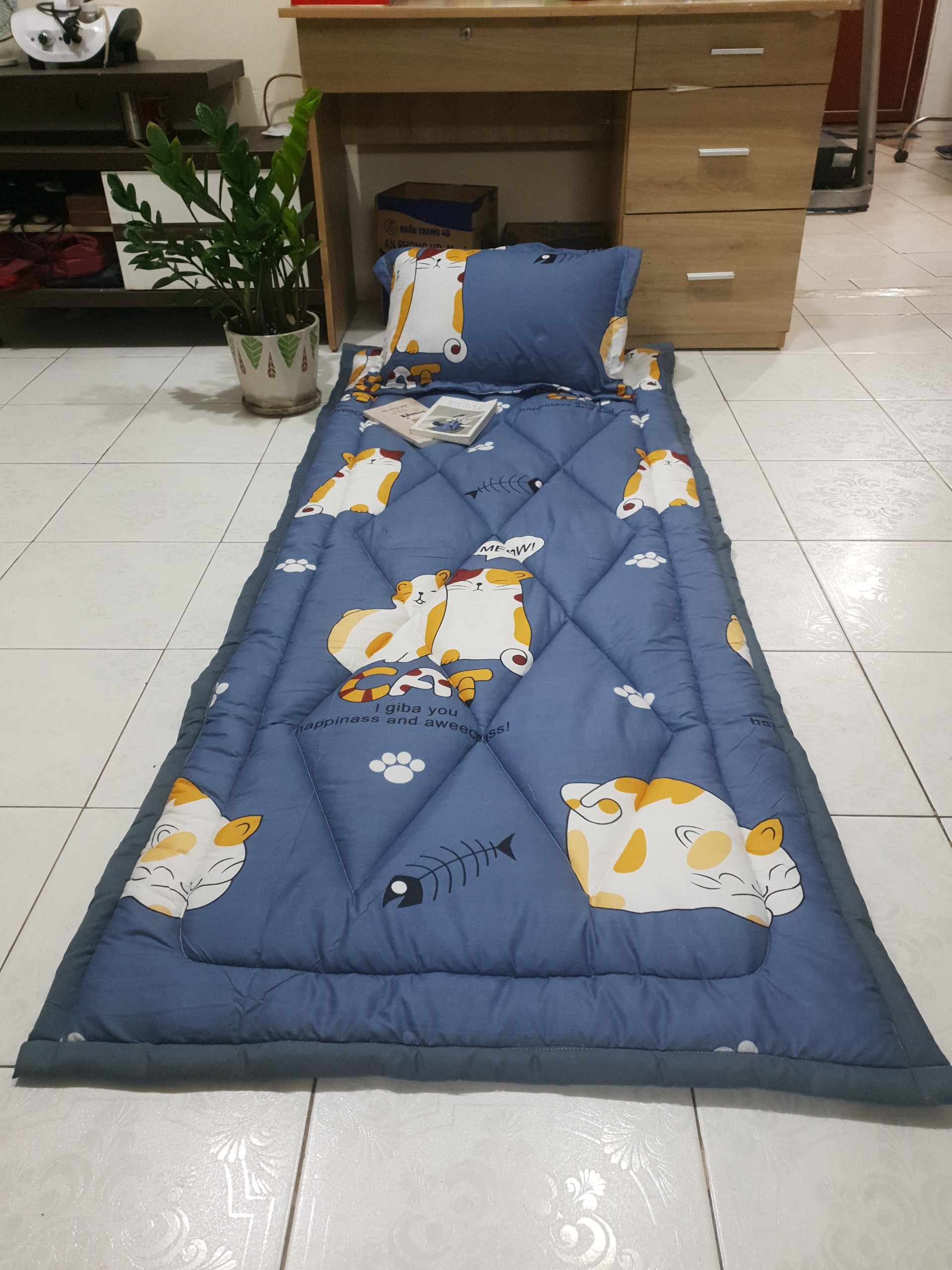 [TẶNG KÈM TÚI] NỆM VĂN PHÒNG- ĐỆM NGỦ VĂN PHÒNG 80*200cm