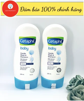 Sữa tắm gội toàn thân CETAPHIL BABY GENTLE WASH & SHAMPOO 2in1 230ml- Minpharmacy