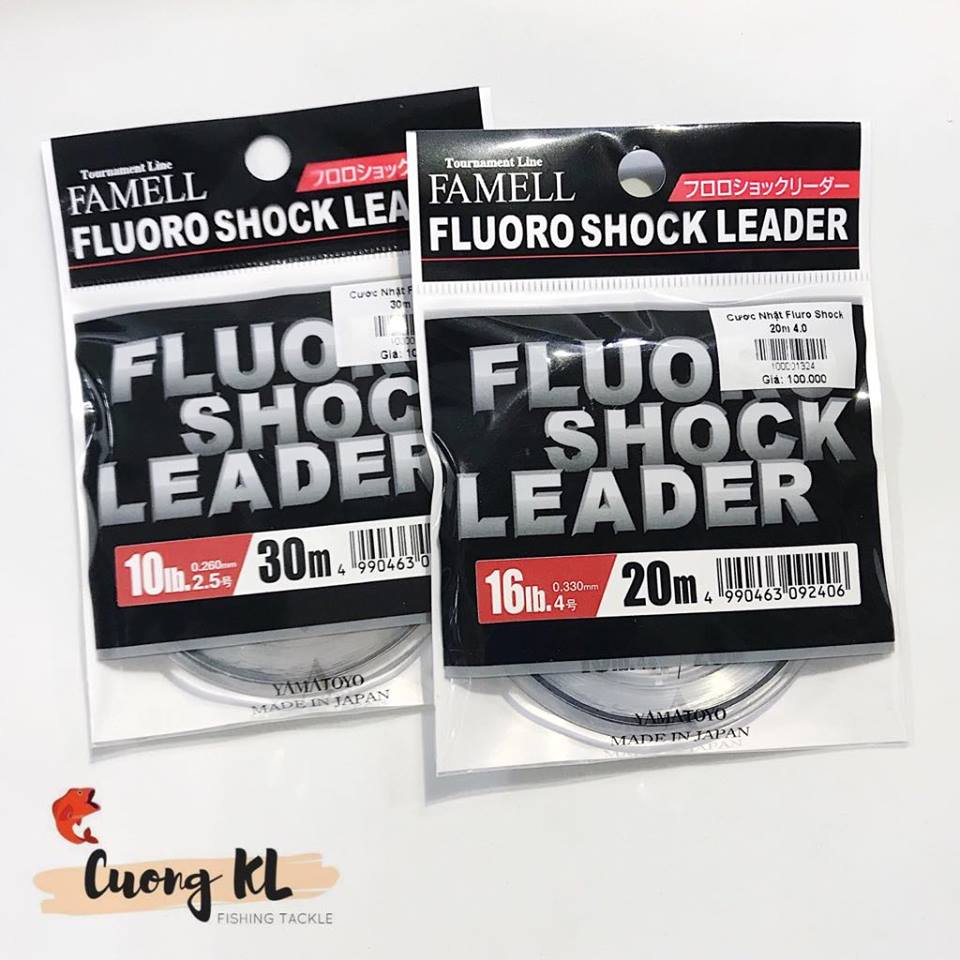 Cước link Cacbon Nhật Fluoro Shock Leader 20m và 30m