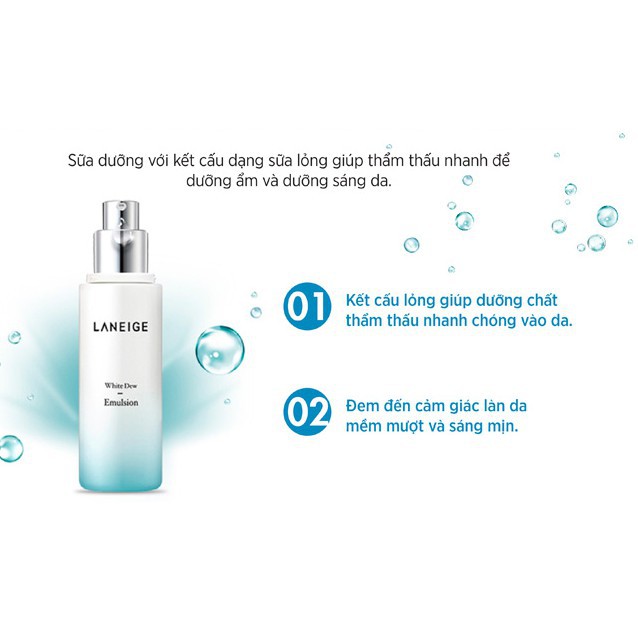 CBS-bill Sữa dưỡng trắng da LN White Dew Emulsion