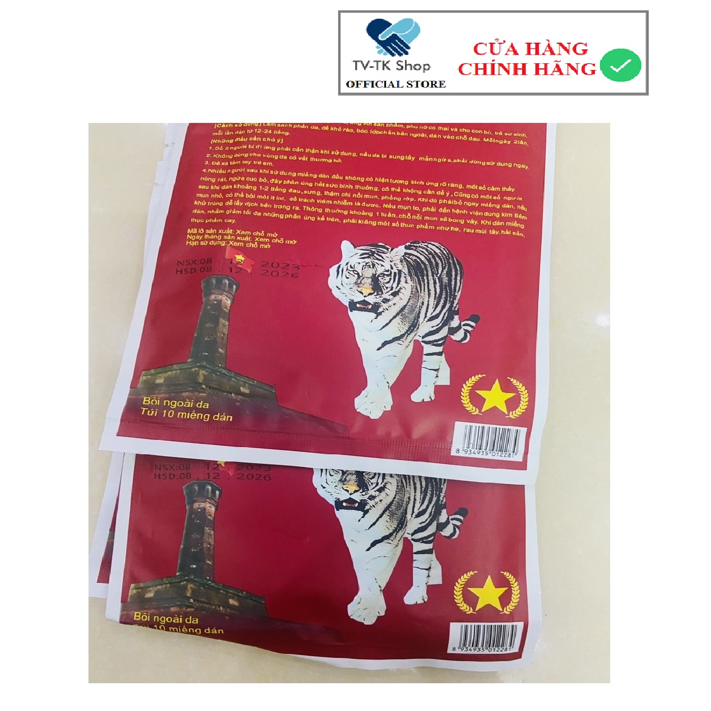 Túi 20 Miếng Cao Dán Xương Cốt Vạn Kim - Mẫu mới