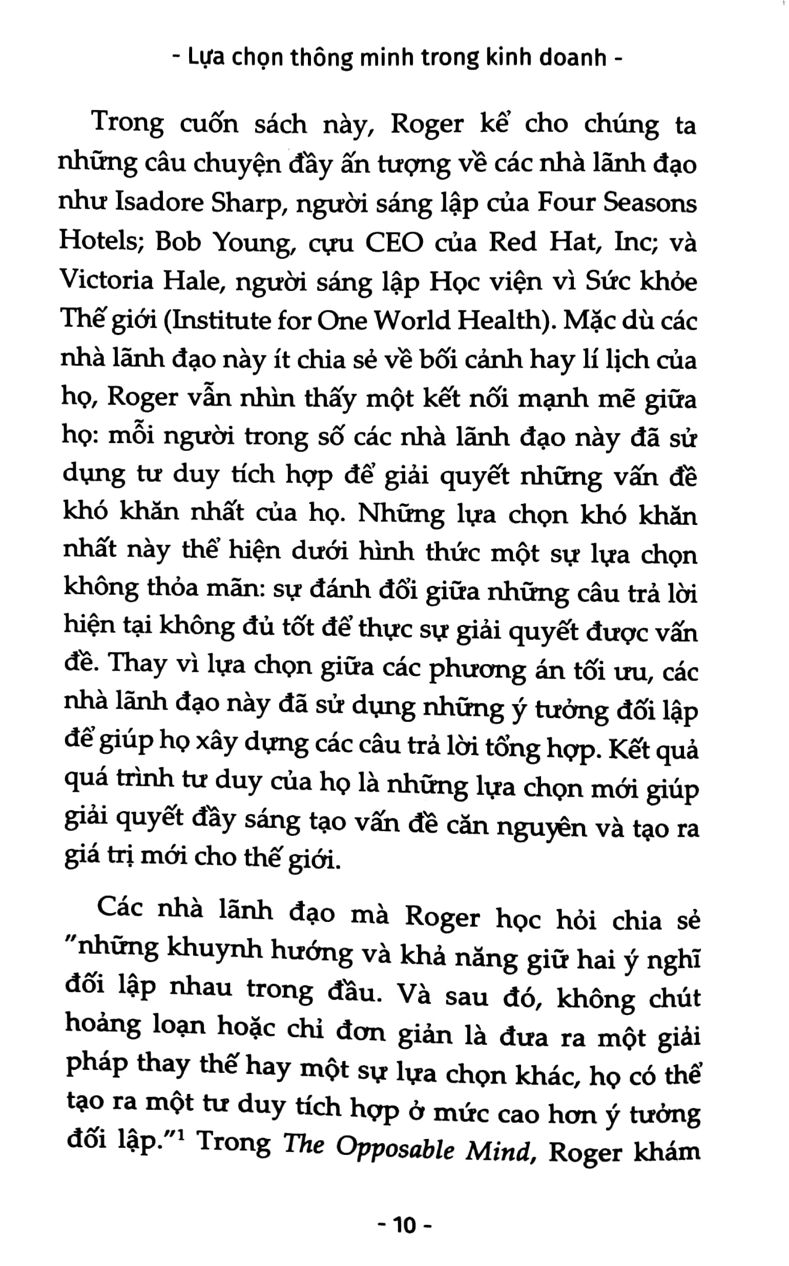 Sách Fahasa - Lựa Chọn Thông Minh Trong Kinh Doanh