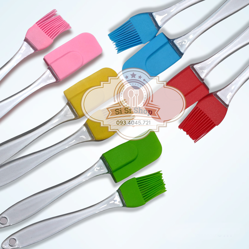 Set chổi quét silicon + phới trộn bột cán trong