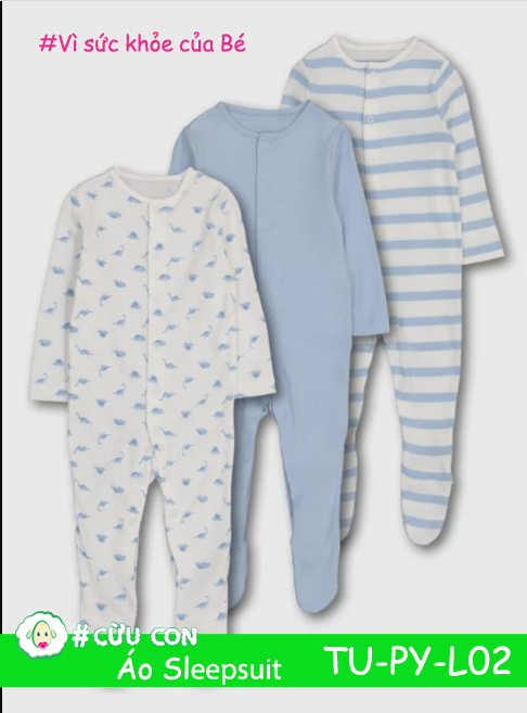 Set áo Sleepsuit TuClothing UK Auth - L02