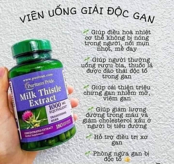 MILK THISTLE EXTRACT 1000MG 180 viên