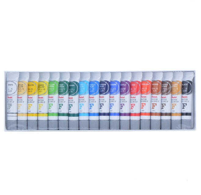 Màu Nước Pentel 18 Tuyp (5ml)