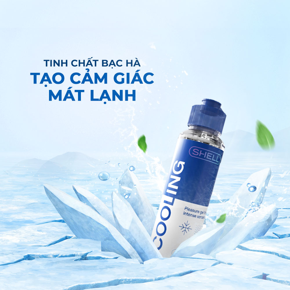 Gel bôi trơn mát lạnh Shell Cooling - Chai 100ml | SHELL CHÍNH HÃNG