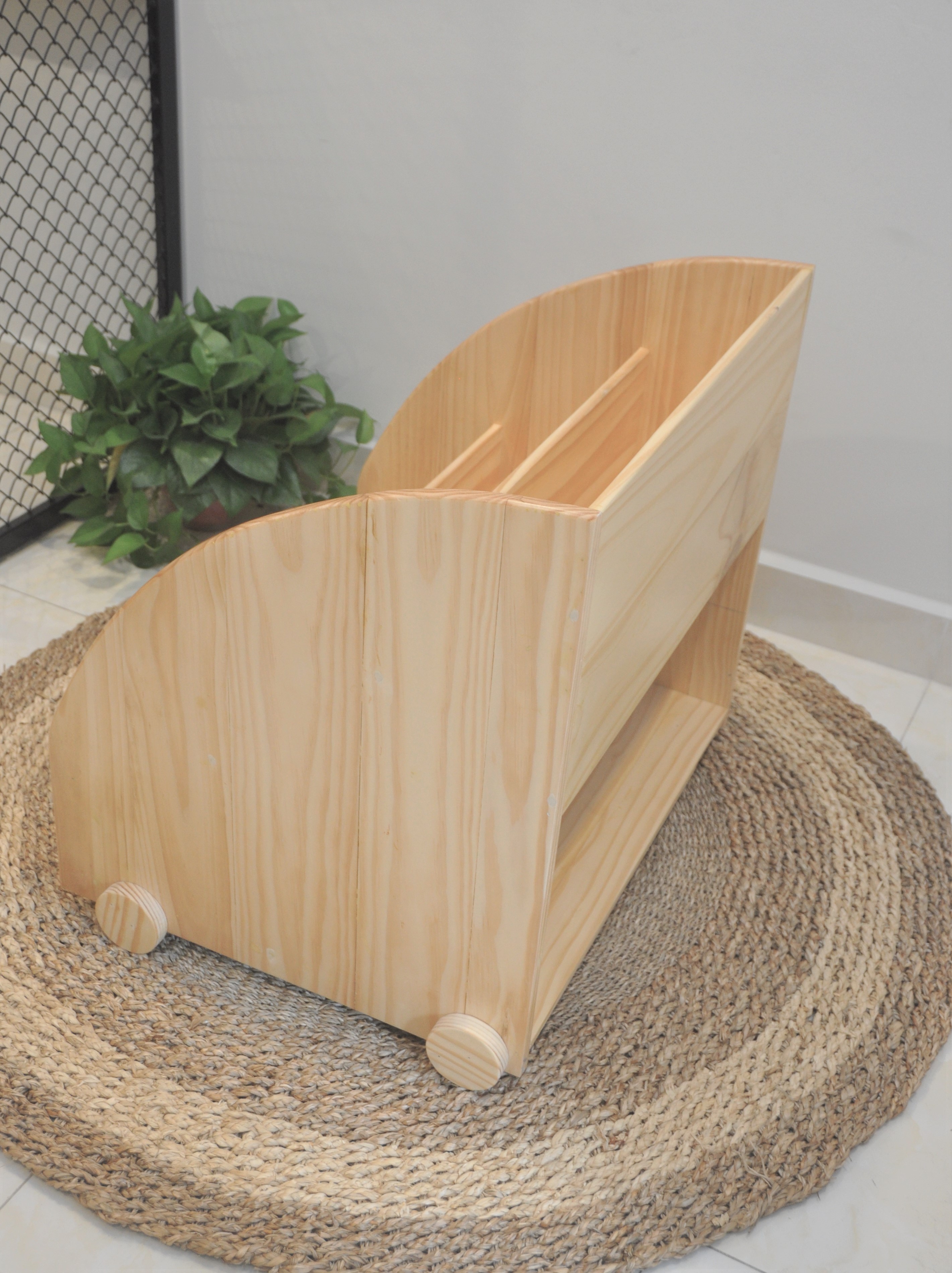 Kệ Sách Có Bánh Xe Momo II (Lớn) - Bebewood