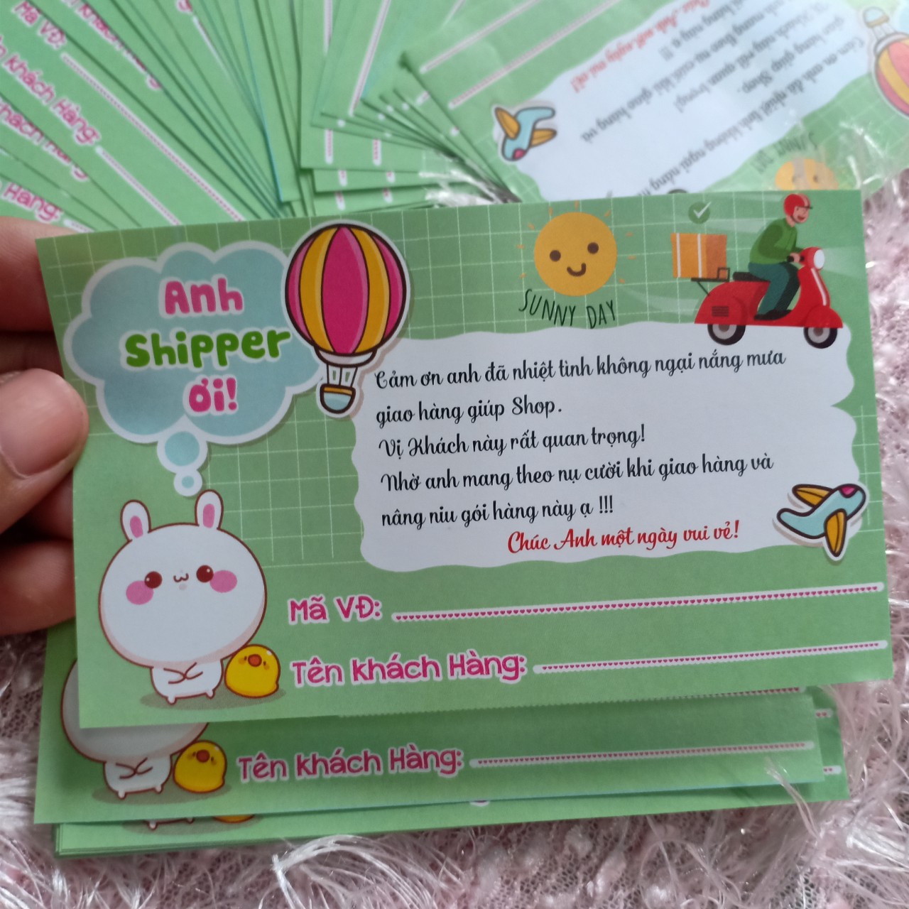[HCM]Tem nhãn decal dán hàng cod cảm ơn anh shipper 100 cái