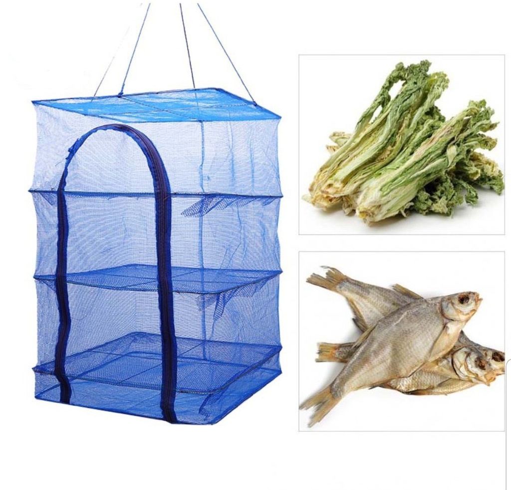 Lồng lưới phơi thực phẩm mực cá khô chống côn trùng 65x35cm
