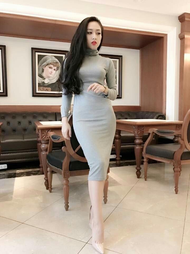 Đầm Body Cổ Lọ (Nhiều màu)