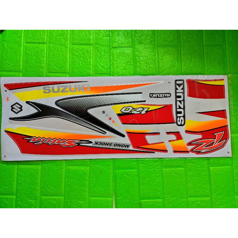 Bộ tem Satria 2006 màu trắng đỏ hàng Thái Lan