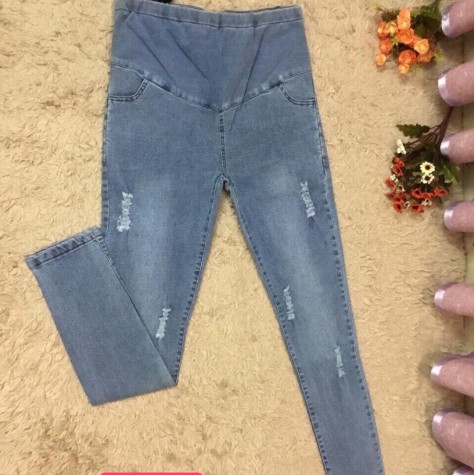 Quần jeans bầu thời trang
