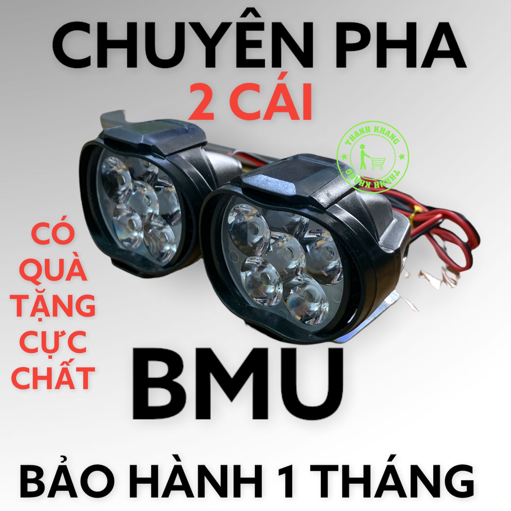 [HCM]Cặp đèn pha led trợ sáng xe máy L3C hoặc L3D + Tặng kèm 2 công tắc Thanh Khang 002000052