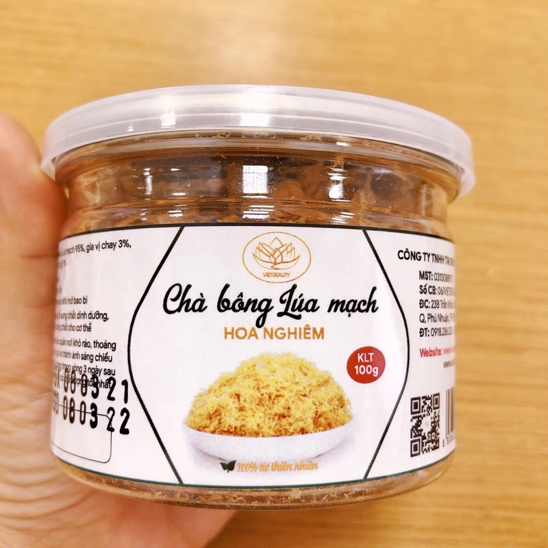Chà bông chay lúa mạch Hoa Nghiêm [200g 100g]