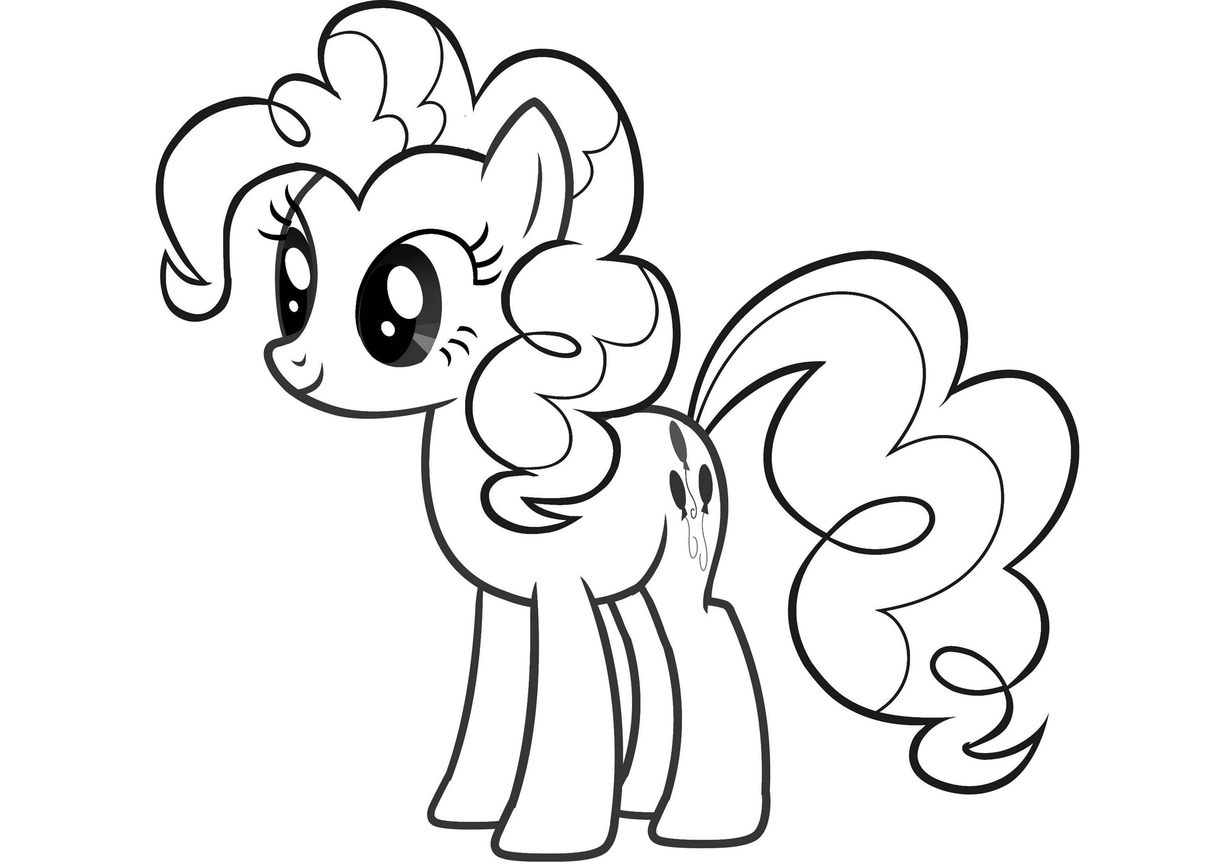 TRANH TÔ MÀU NGỰA PONY 1