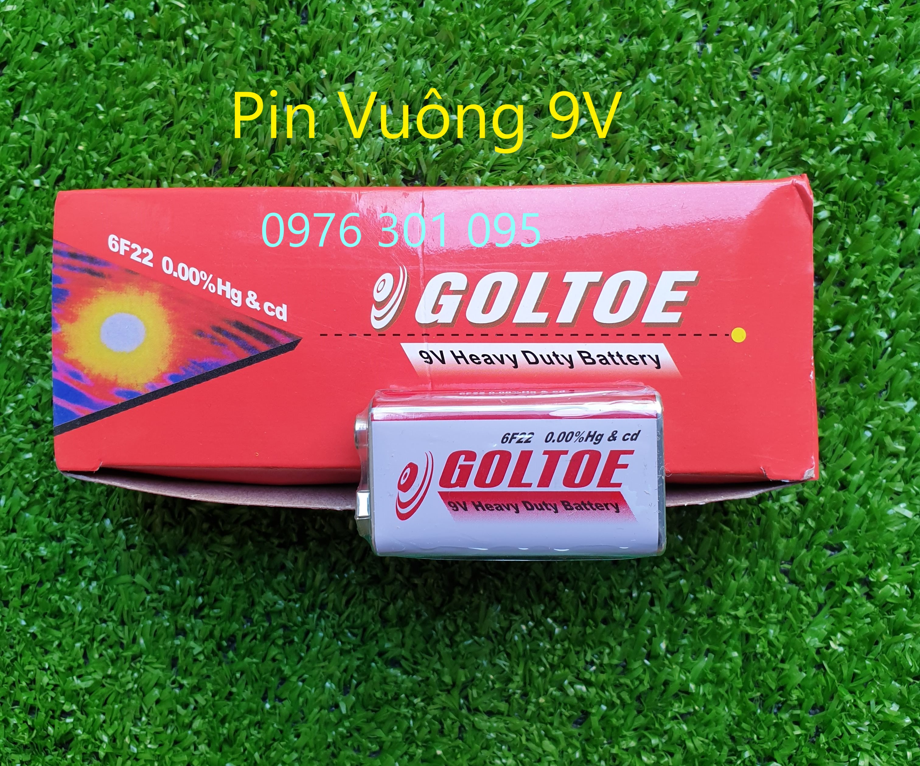 [COMBo 3] Pin Vuông 9V Goltoe Thông Dụng