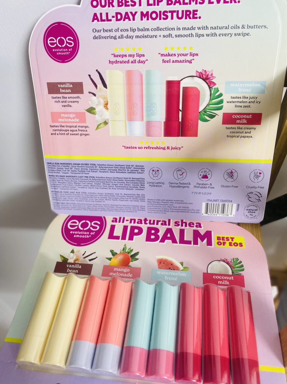 Son Dưỡng Môi Hữu Cơ EOS Lip Balm ( lẻ không hộp)