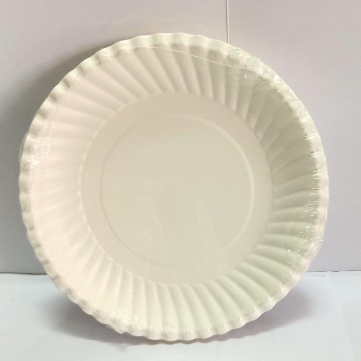 Đĩa Giấy Trắng 16cm -10 cái/ xấp